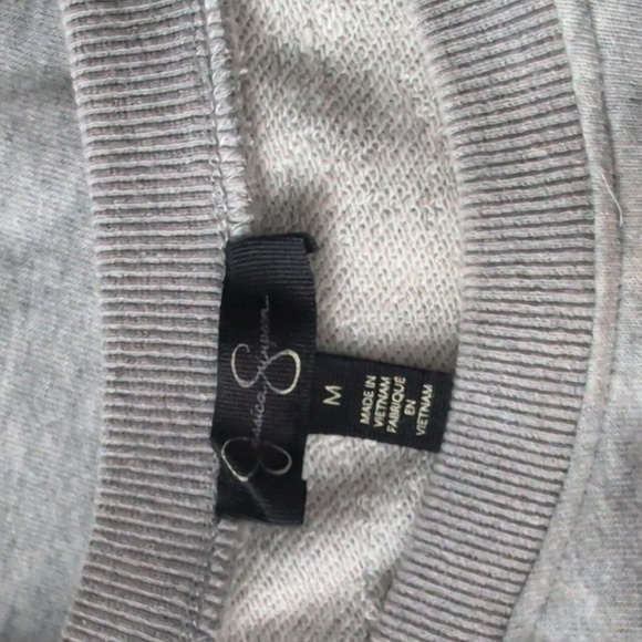 Jessica Simpson Women's Kiana Velvet Lace Up Sweatshirt - Picture 2 of 8